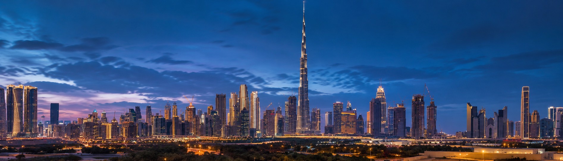 The Dubai skyline