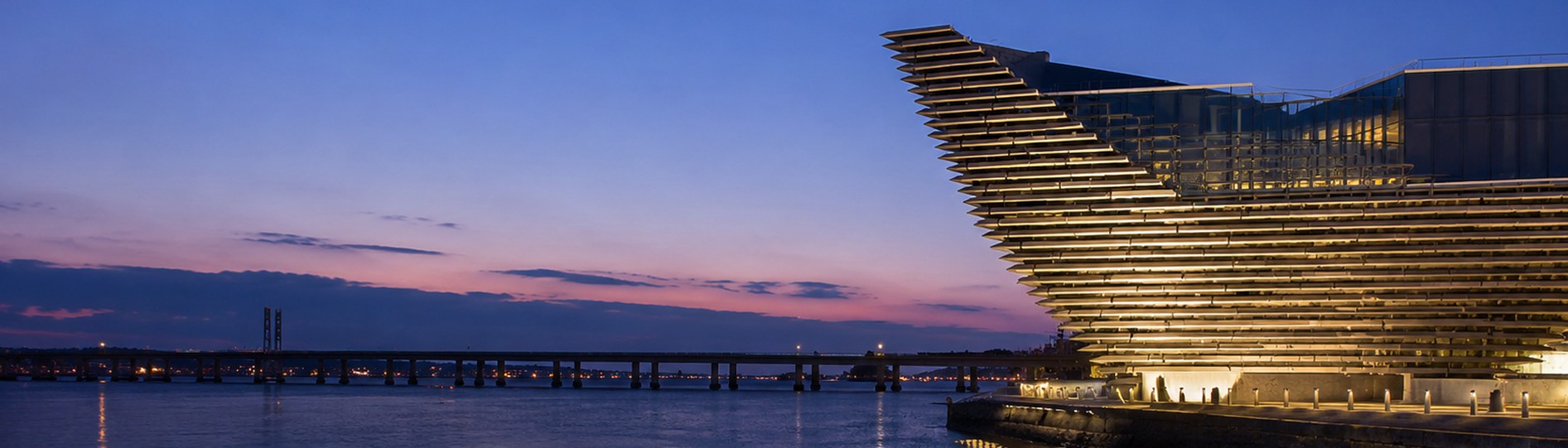 Dundee waterfront and the V&A