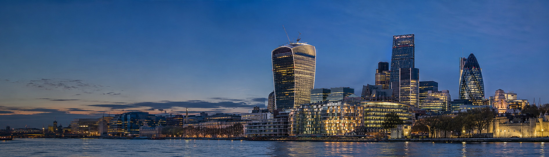 The City of London skyline